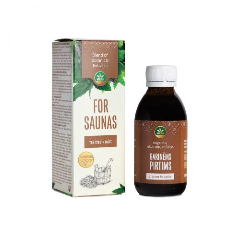 Herbal extract blend for steam baths tea tree and mint 150ml