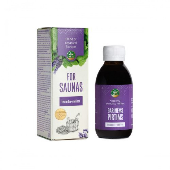 Plant Extract Blend for Saunas with Lavender and Lemon Balm Essential Oils, 150 ml