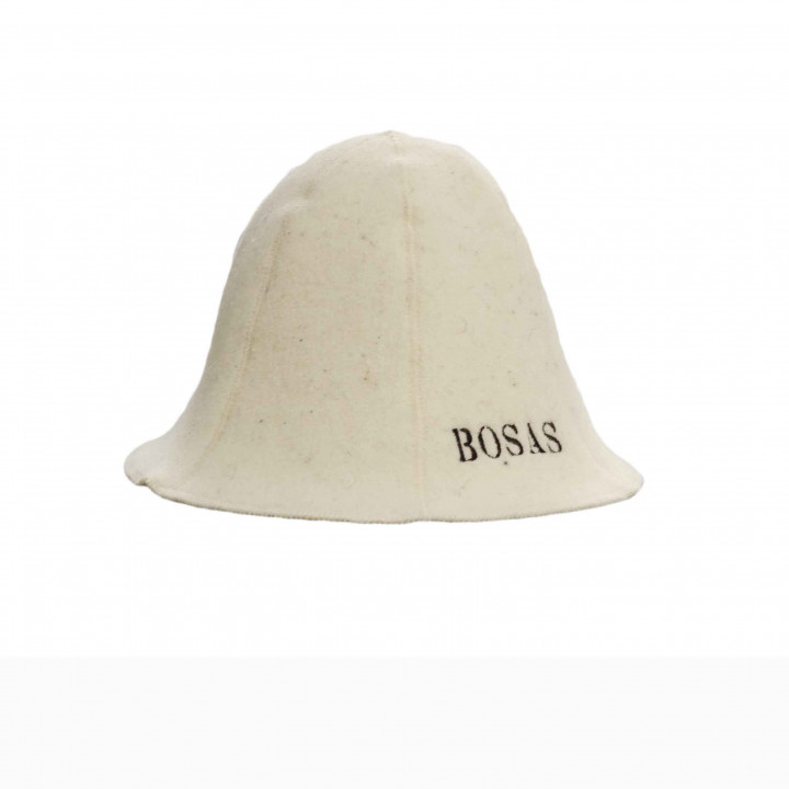 Sauna hat - BOSAS, white