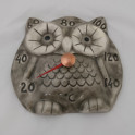 Ceramic sauna thermometer - owl - 1