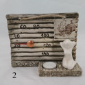 Ceramic sauna thermometer - with candle - 2