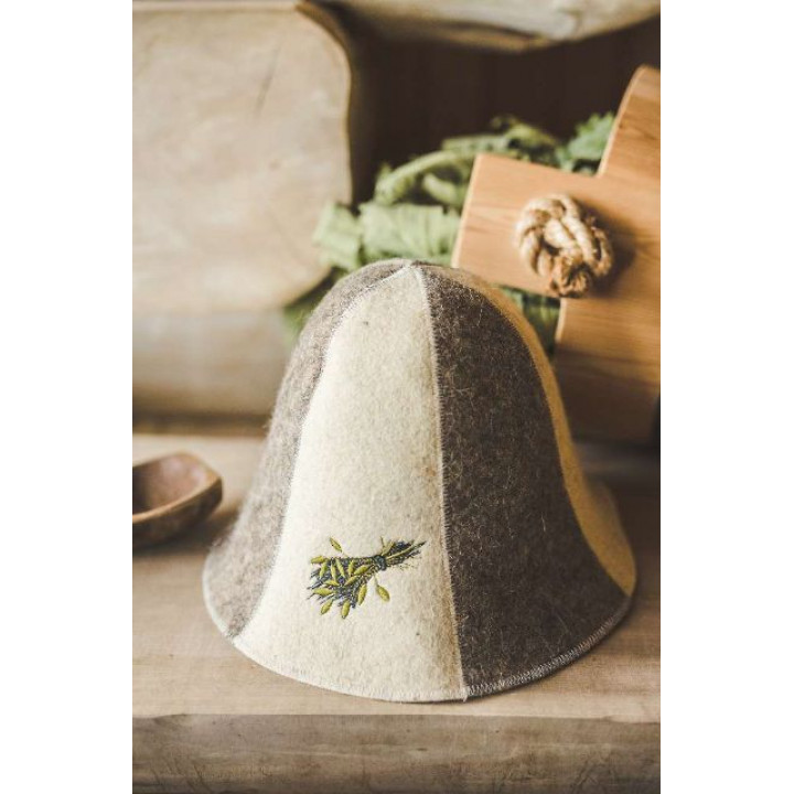 Sauna hat - SAUNA WHISK, striped