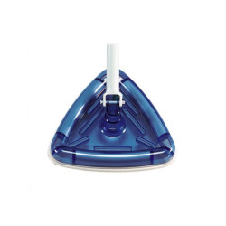 Triangular pool vacuum cleaner, Transparent, connection 32/38 mm  Triangular pool vacuum cleaner, Transparent, connection 32/38 mm