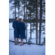 Bathrobe in a gift box, RENTO KENNO, blue