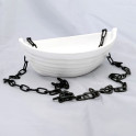 Ceramic container for scents - boat with chain - 3