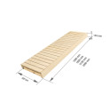 Sauna bench, Aspen / Alder, 400x1600-2400 mm - 3