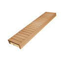 Sauna bench, Aspen / Alder, 400x1600-2400 mm - 2