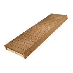 Sauna bench, Thermo aspen, 400x1600-2400 mm  Sauna bench, Thermo aspen, 400x1600-2400 mm