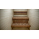 Bottom element of sauna bench, thermo aspen