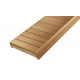 Sauna bench, Thermo aspen, 400x1600-2400 mm