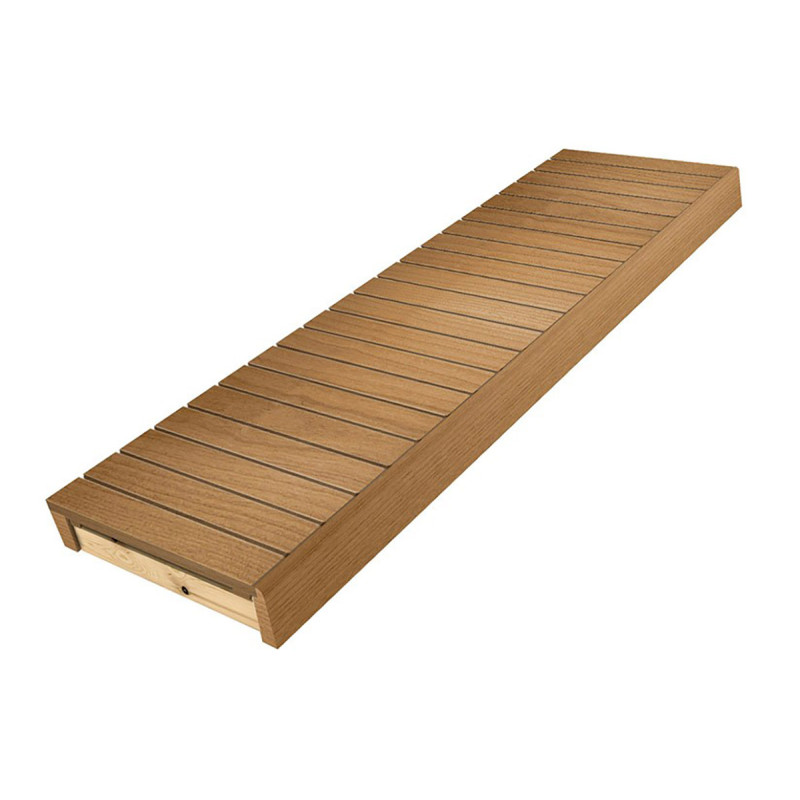 Sauna bench, Thermo aspen, 400x1600-2400 mm