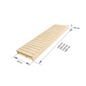 Sauna bench, Aspen / Alder, 600x1600-2400 mm - 3
