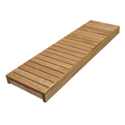 Sauna bench, thermo aspen, 600x1600-2400 mm  Sauna bench, thermo aspen, 600x1600-2400 mm