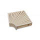 Corner module for modular sauna benches, 400x400 mm, Aspen