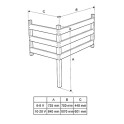 Safety railing - for TYLO heater - 3