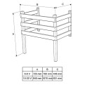 Safety railing - for TYLO heater - 2