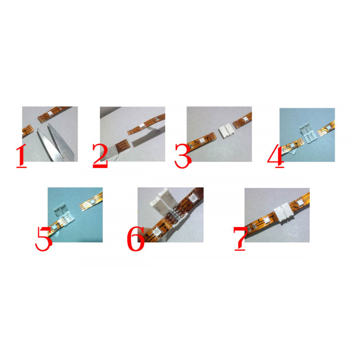 LED strip connector