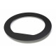 Embedding flange - for NARVI Saana heater, black