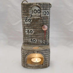 Ceramic sauna thermometer - stove  Ceramic sauna thermometer - stove