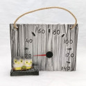 Ceramic sauna thermometer - owls - 0