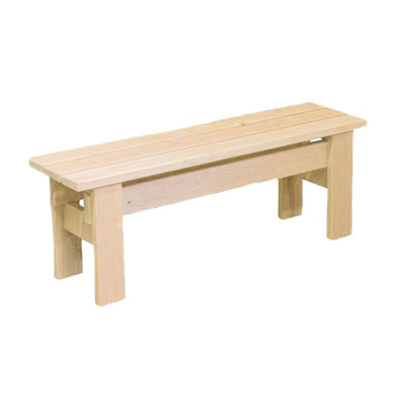 Sauna bench, aspen, L