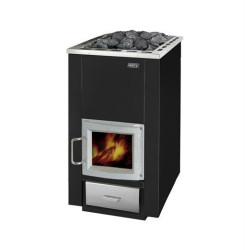 Woodburning sauna stove - NARVI 30 with glass door  Woodburning sauna stove - NARVI 30 with glass door