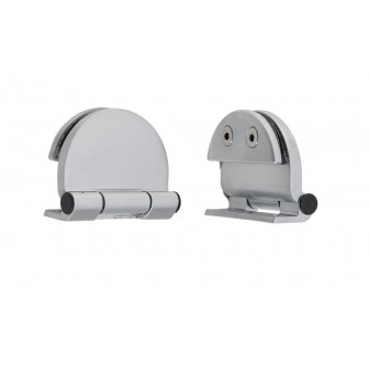 Door hinge for 6 - 8 mm all-glass doors
