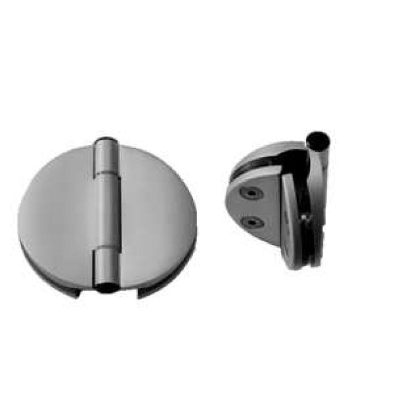 Twin-side door hinge for 6 - 8 mm glass doors Twin-side door hinge for 6 - 8 mm glass doors