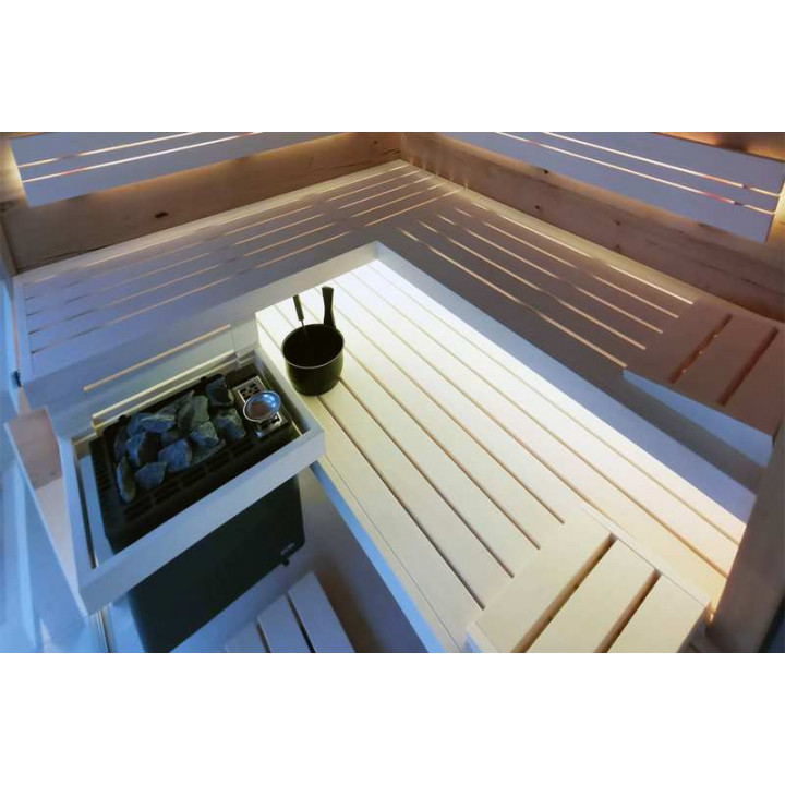 Electric sauna heater - EOS BI-O Tec, anthracite pearl effect finish