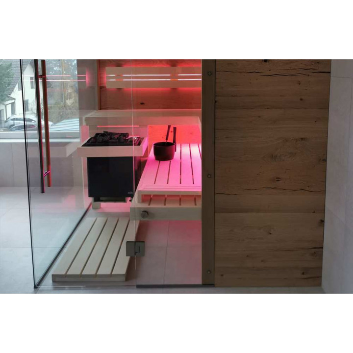Electric sauna heater - EOS BI-O Tec, anthracite pearl effect finish