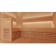 Backrest for modular sauna benches, alder