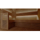 Armrest for modular sauna benches, thermo aspen