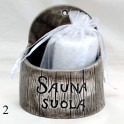Ceramic salt container for sauna - dark 250 ml - 1