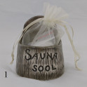 Ceramic salt container for sauna - dark 120 - 1