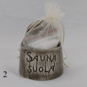 Ceramic salt container for sauna - dark 120 - 2