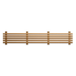 Bottom element of sauna bench, thermo aspen  Bottom element of sauna bench, thermo aspen