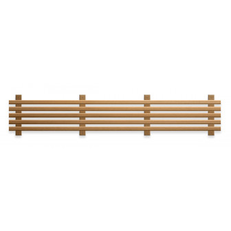 Bottom element of sauna bench, thermo aspen
