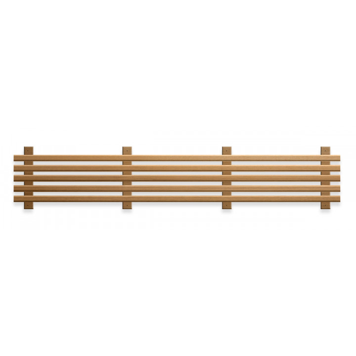Bottom element of sauna bench, thermo aspen