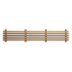 Bottom element of sauna bench, thermo aspen