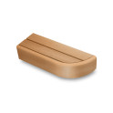 End bench element for modular sauna benches, Alder - 1