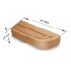 End bench element for modular sauna benches, Alder, 400, To the right