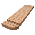 End bench element for modular sauna benches, Alder - 4