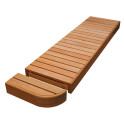 End bench element for modular sauna benches, Thermo aspen - 4