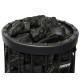 HARVIA stones, black vulcanite, 5-10 cm