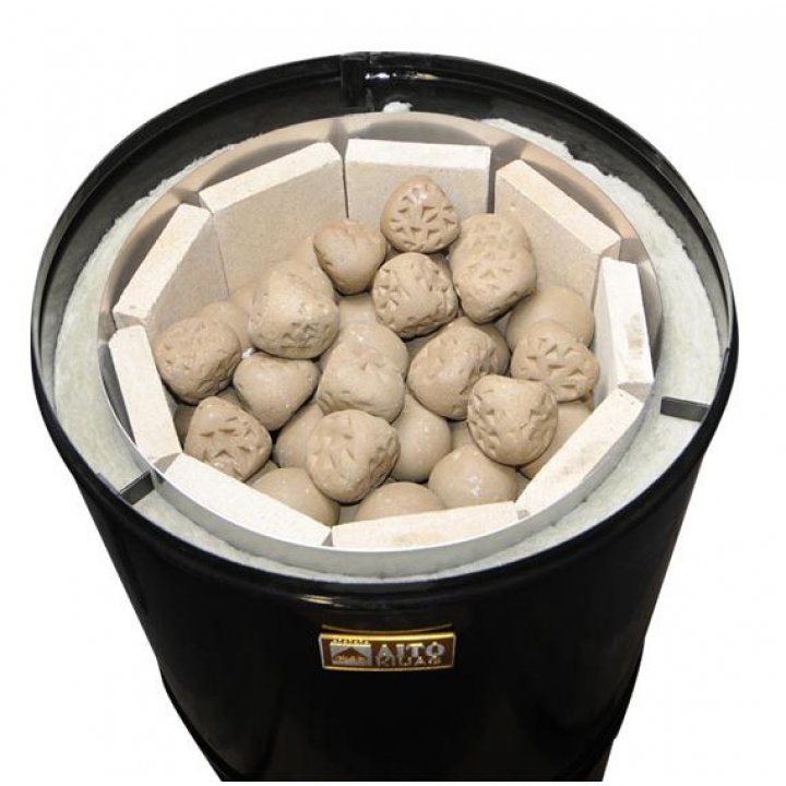 Wood-burning sauna stove - AITO AK-68 ST, with ceramic stones