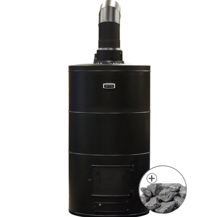 Wood-burning sauna stove - AITO AK-68, with traditional stones