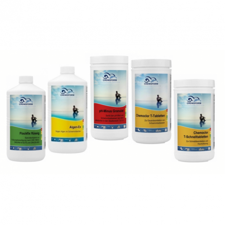 CHEMOFORM chemical kit for swimming pools with sand filter, small