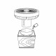 Wireless sauna air mixer MINI