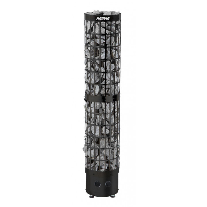 Electric sauna heater - HARVIA Cilindro Black Steel PC66 6,6 kW