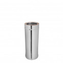 Stainless Steel Double Wall Insulated Chimney Pipe 0.5 m, 0.5mm - 0